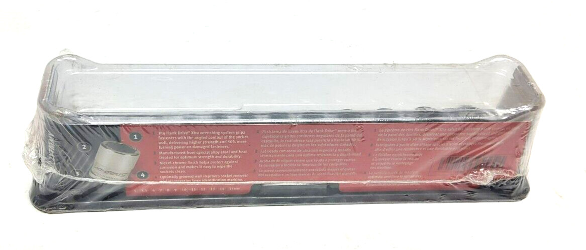 New Snap-on™ 1/4″ drive 5 thru 15 mm 6-point Shallow FDX Socket Set 112YTMMY