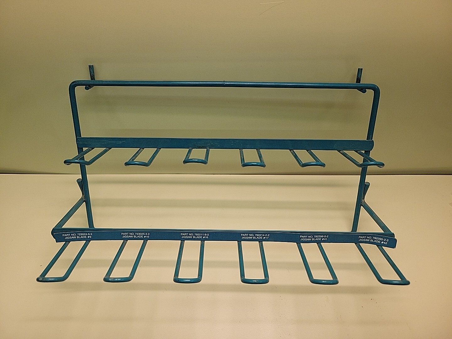 Makita Jig Saw Blade Display Store Rack Metal Pegboard Rack