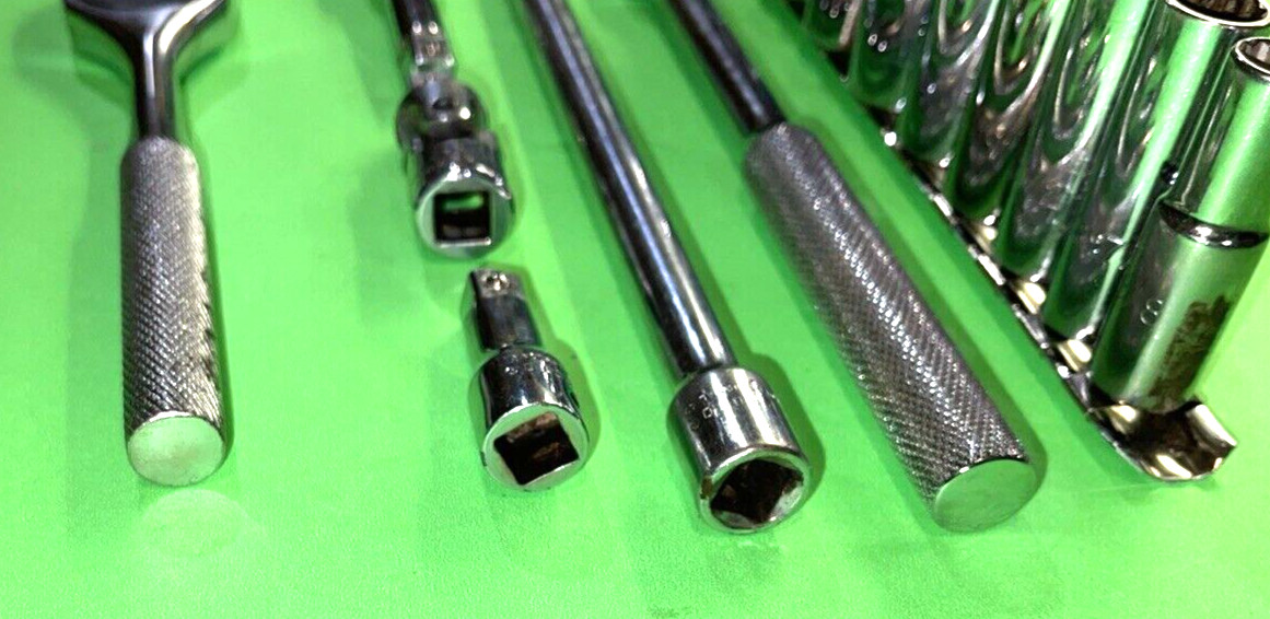 PROTO TOOLS 15 PIECE 3/8 DRIVE SAE. GENERAL SERVICE 12-POINT DEEP SOCKET SET