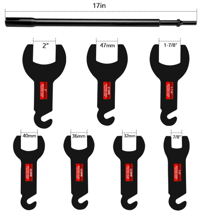 8PCS Fan Clutch Wrench Kit – Fits Ford, GM, Chrysler, Jeep, Auto Repair Tool