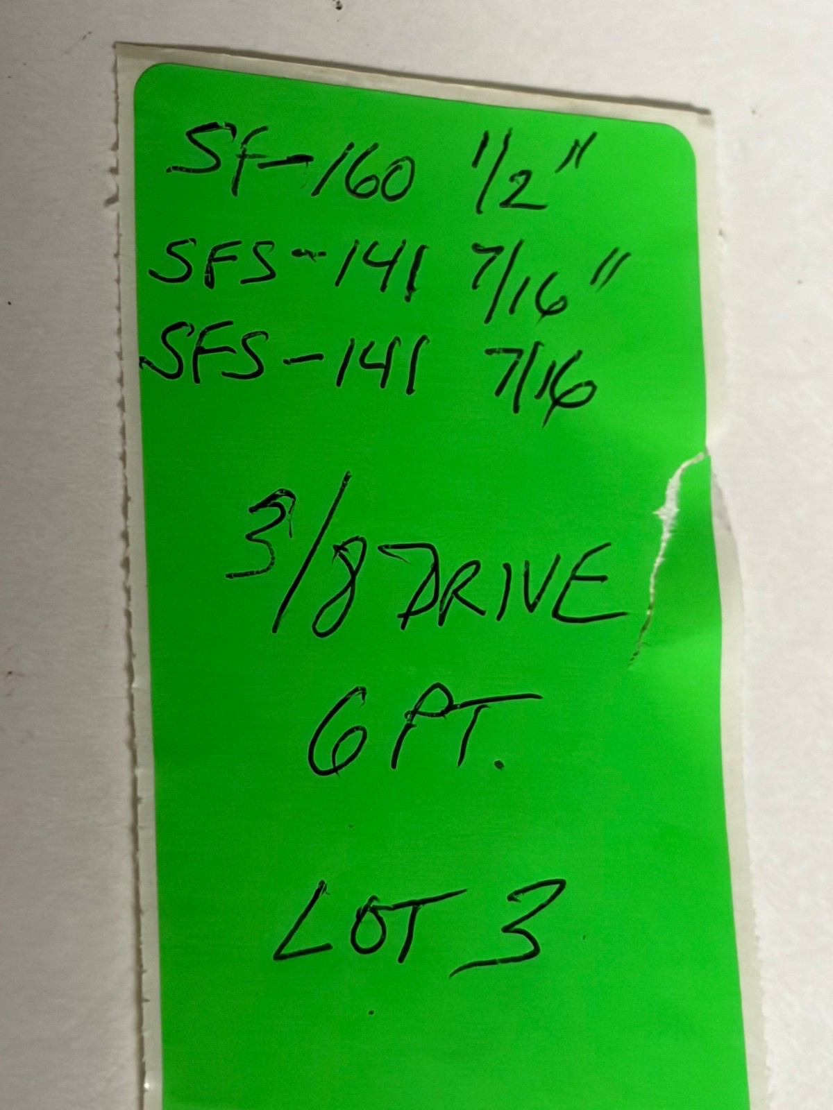 Snap-on 3/8″ Drive SAE 3 Pc Deep Socket Set 6 Point 7/16″ SFS & SF