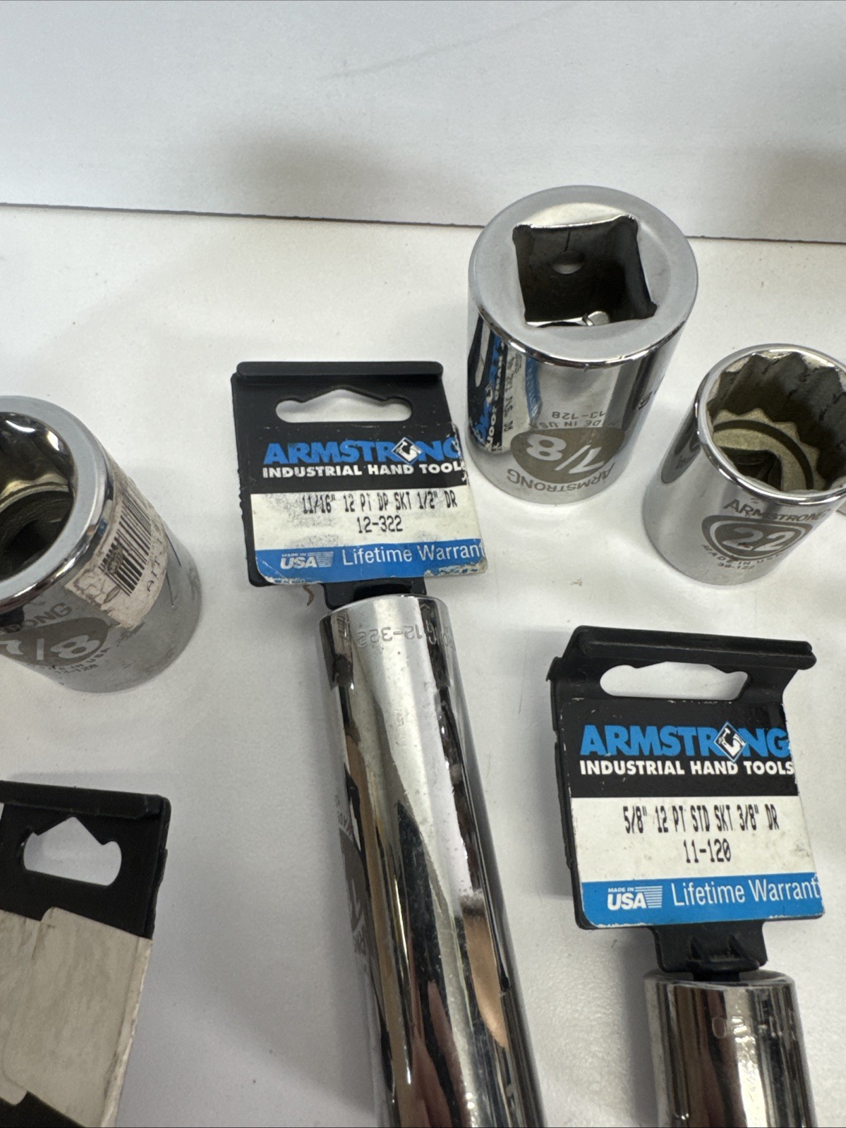 Armstrong USA Socket Lot 21pc Mixed Drive SAE Metric Various Sizes