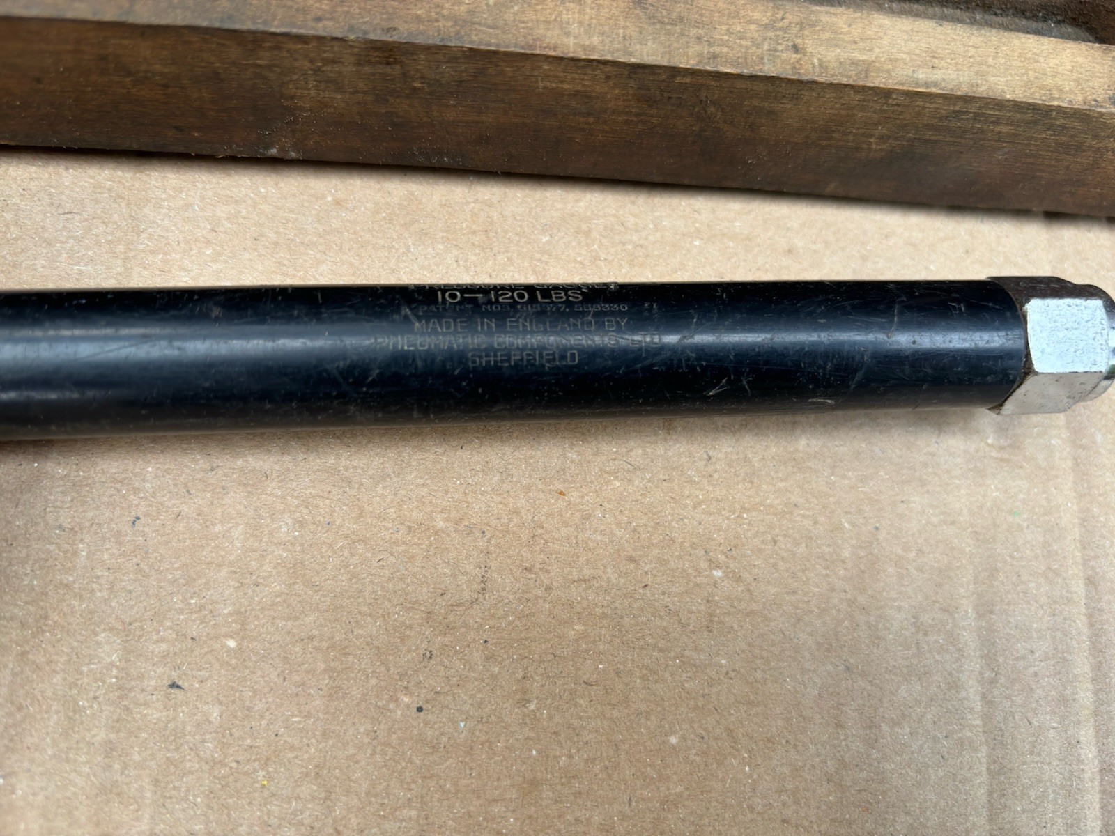 Vintage Tyre Pressure Service Gauge No7 20-120lbs PCL Sheffield In Wooden Box