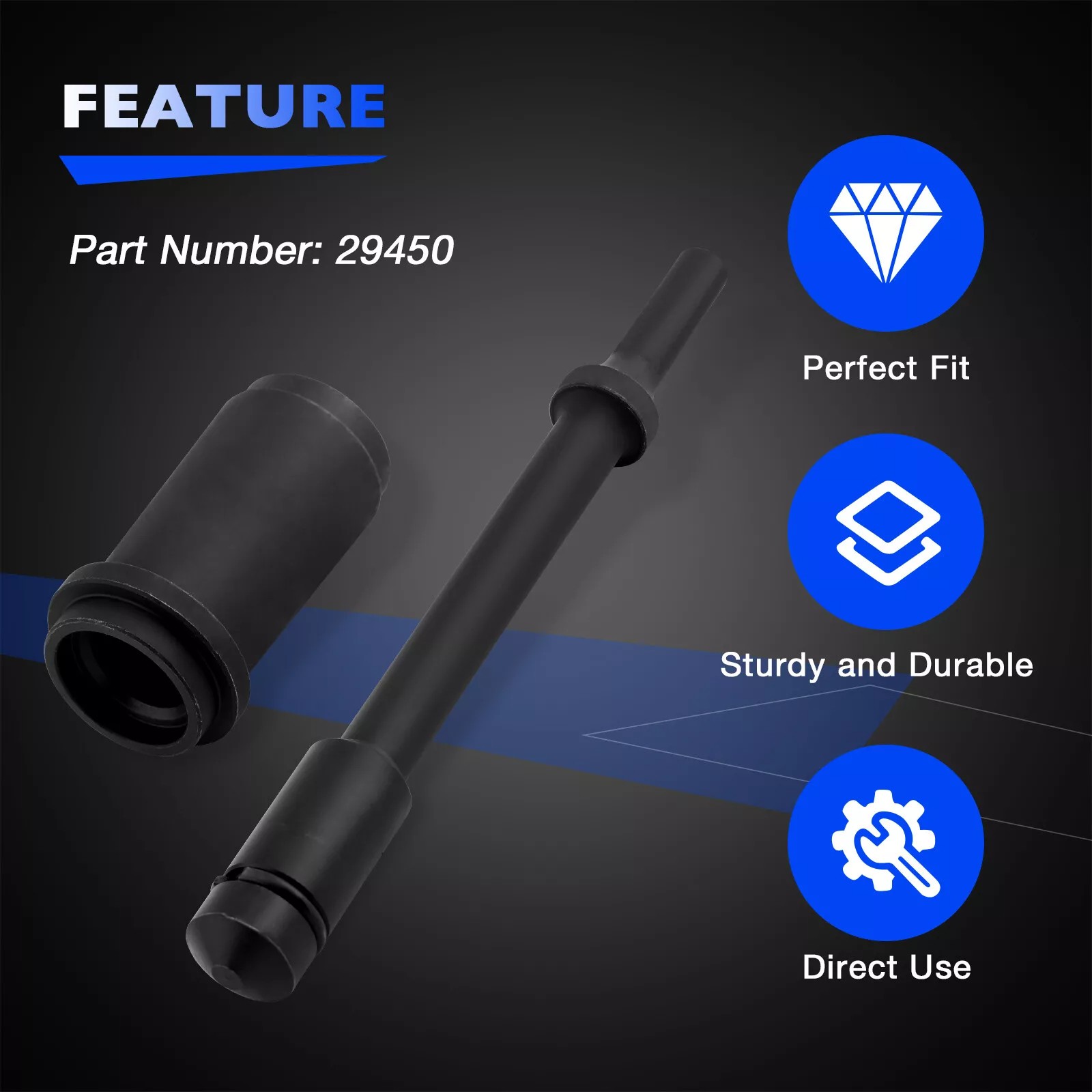 Short Anchor Pin Bushing Driver Kit For Installation &Removal Truck Repair 29450