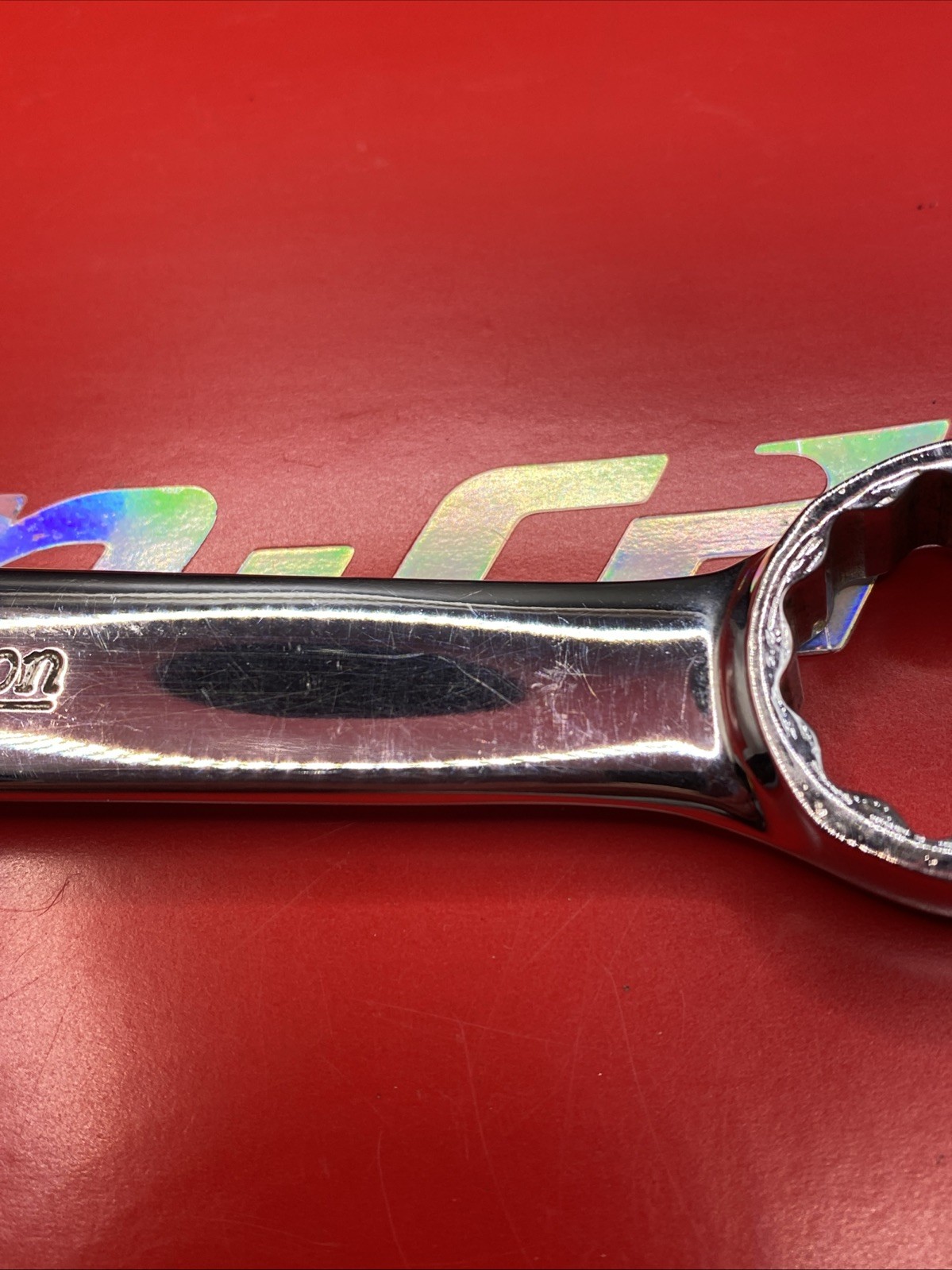 Snap On Tools OEX280 7/8″ 12PT SAE Short Chrome Combination Wrench Clean
