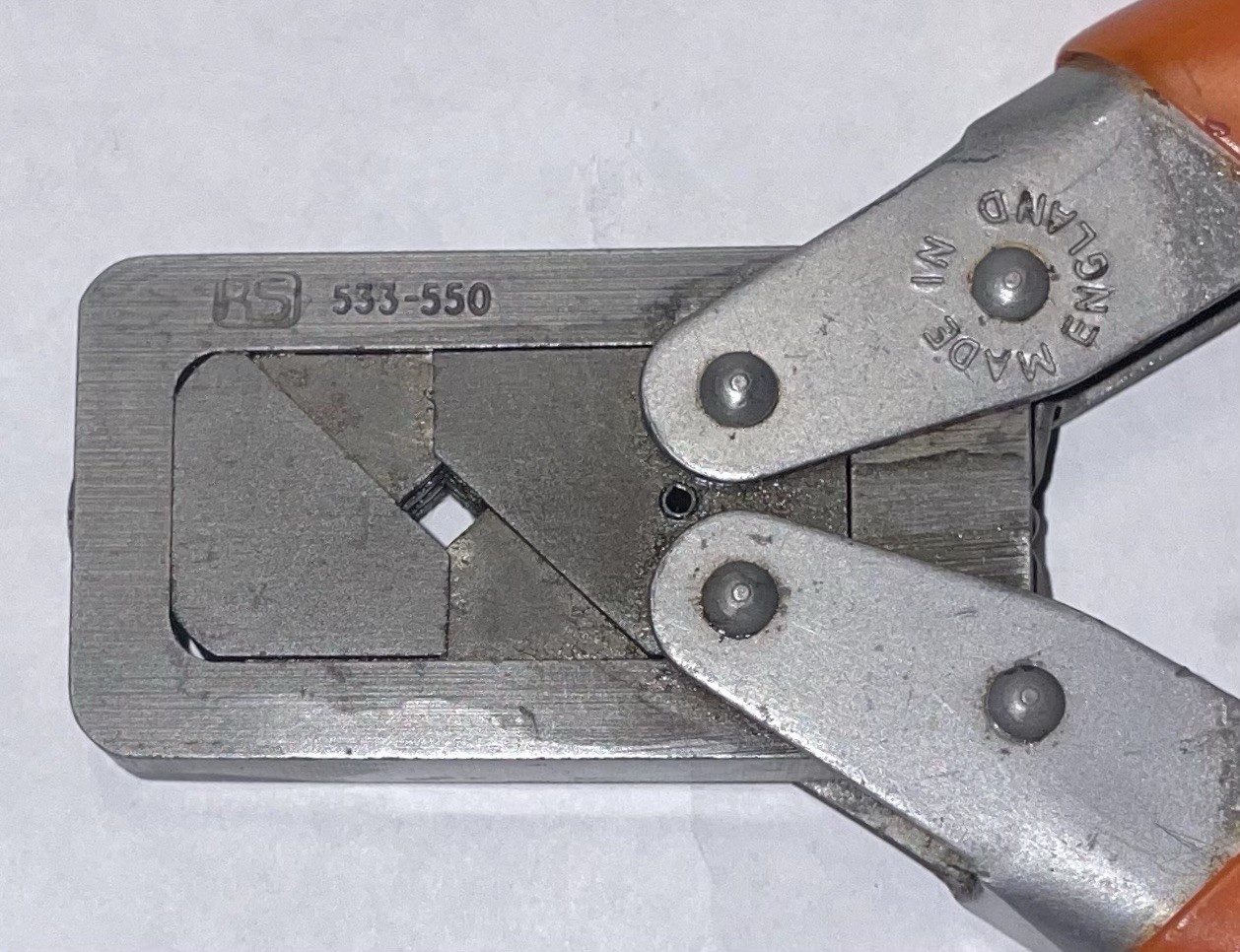 RS 533-550 Vintage Crimping Tool For Wire End Sleeves Made in England