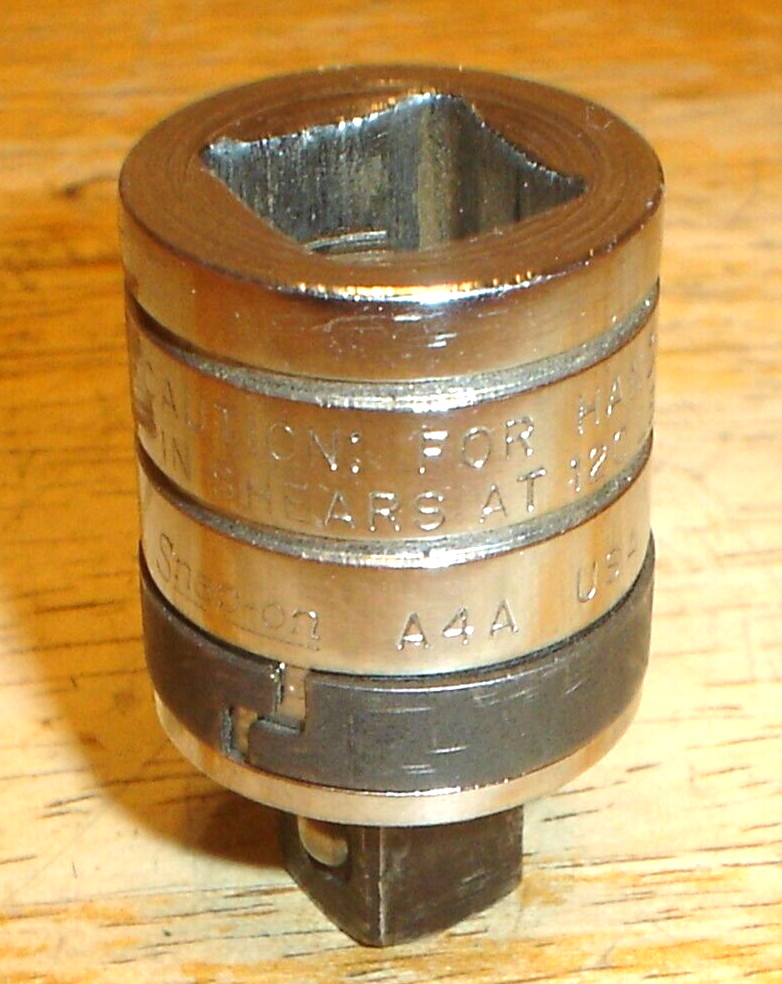 Snap-on Tools USA A4A 1/2″ Female to 3/8″ Male Adapter w/Pin Shear (Owner Marks)