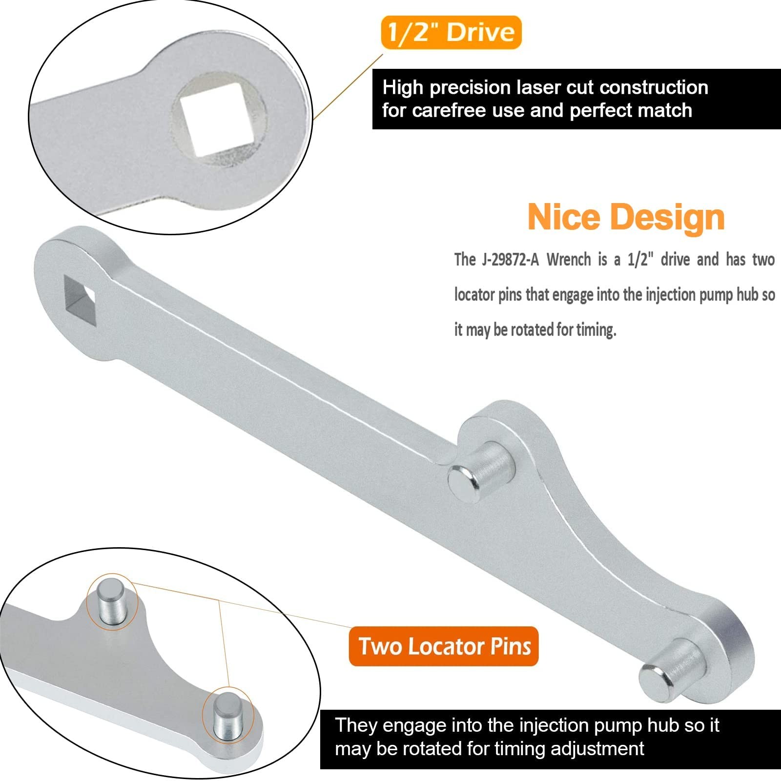 6.5L Diesel Injection Pump Adjusting Wrench for Diesel Engines 6.5L (1/2″ Drive)