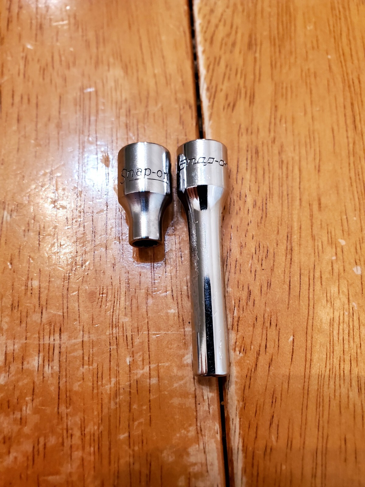 Snap On 1/4 Drive 3/16 12PT Shallow Deep Sockets Lot Of 2
