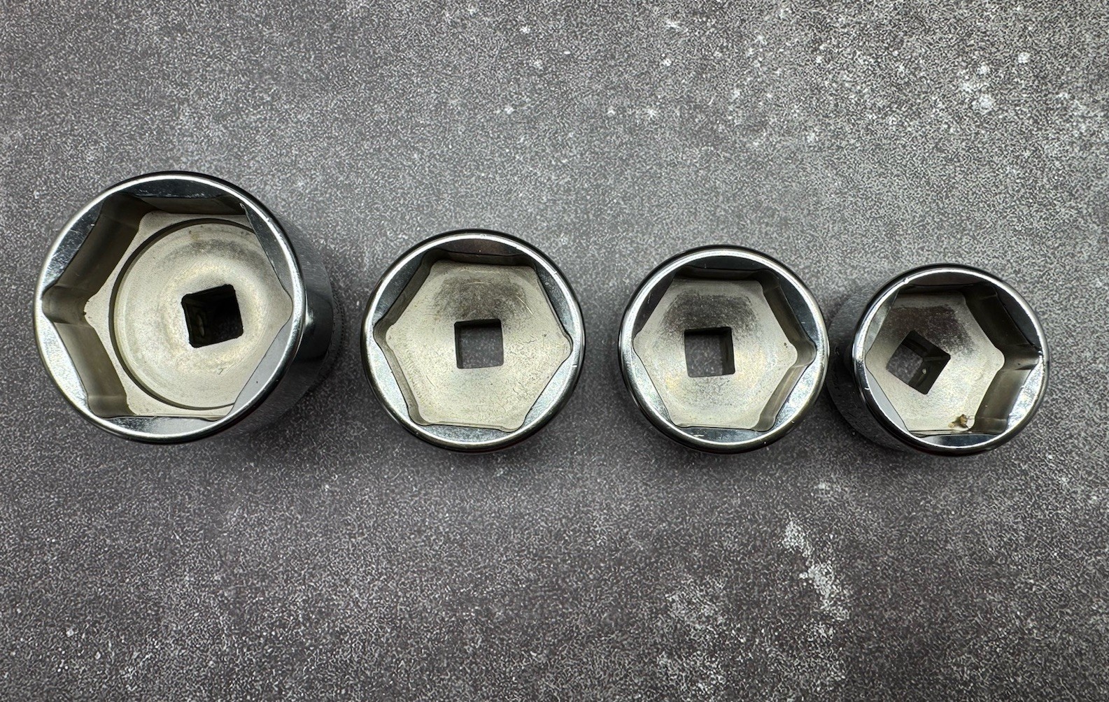 Snap-On OFSKIT, 24/27/35/36mm 4-piece Oil/Fuel Filter Socket Set