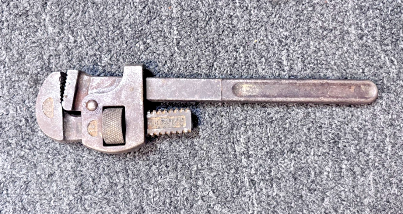 Record stillsons Pipe wrench 300 Stillson Wrench 14in. STEEL FORGED, USA.VINTAGE