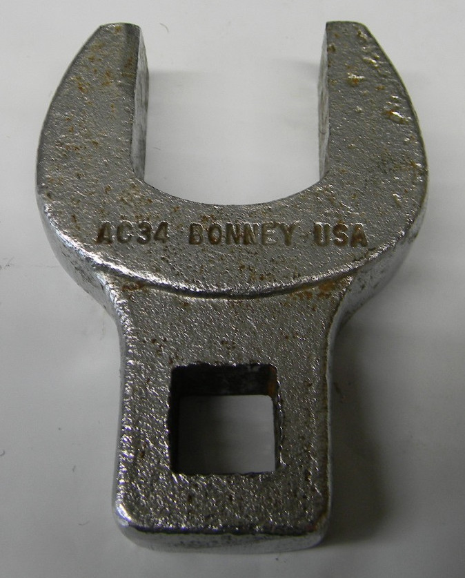 BONNEY TOOLS 1/2″ DRIVE 1-1/16″ 3″ LONG CROWFOOT WRENCH #AC34 MADE IN THE USA