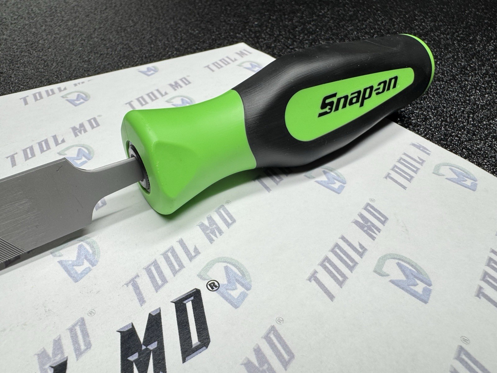 Snap-on Tools NEW GREEN Soft Grip Flat 8” Length Blade Mill File SGHF615B 8MA