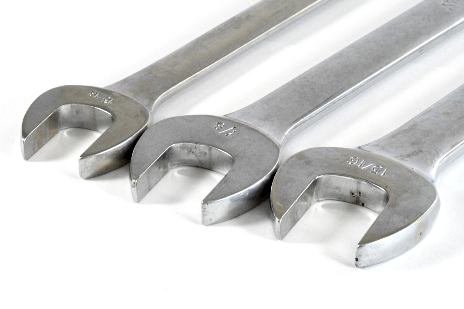 5x Snap-on OEX Series SAE Combination Wrenches 13/16″, 7/8″, 15/16″, 1″, 1-1/8″
