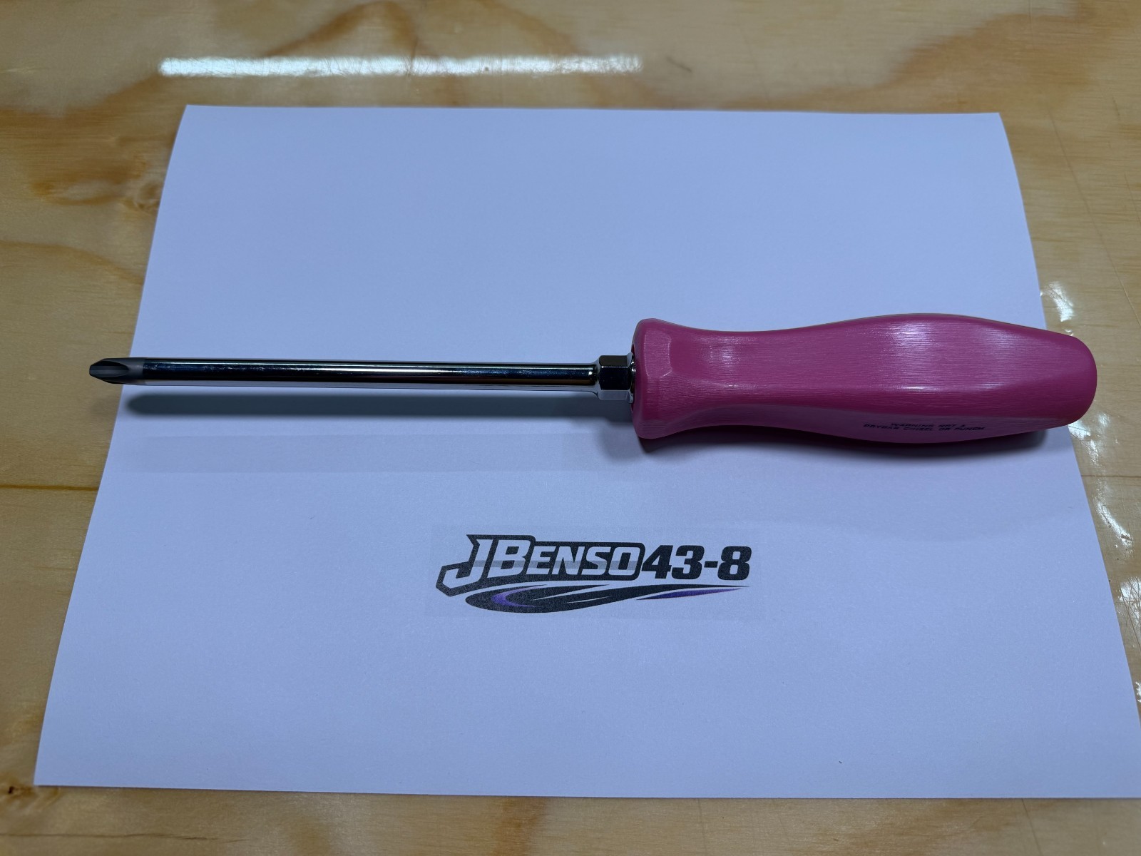 Snap-on Tools USA NEW PEARL PINK #3 Phillips Hard Handle Screwdriver SDDP63IRAPP