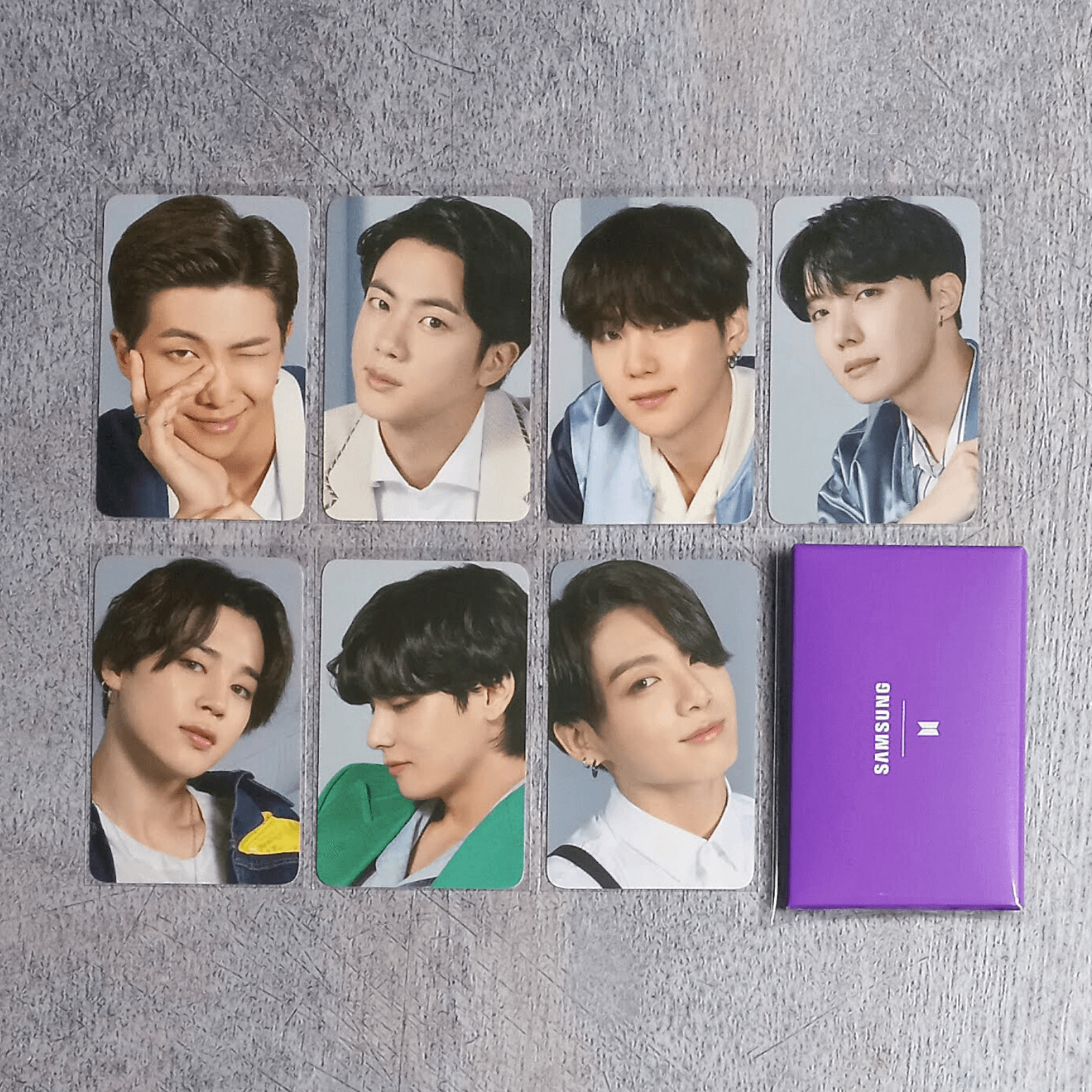 BTS Samsung Galaxy S20+ Official Photo Card 7 Member Full Set