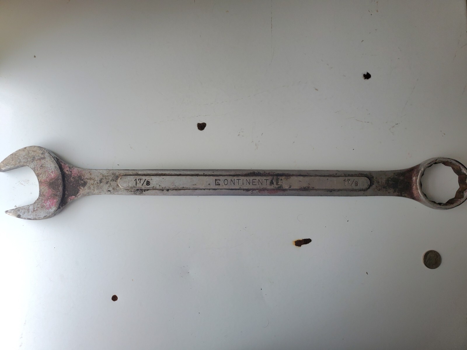 1-7/8″ Continental wrench; chrome vanadium, Japan; from diesel mechanic shop