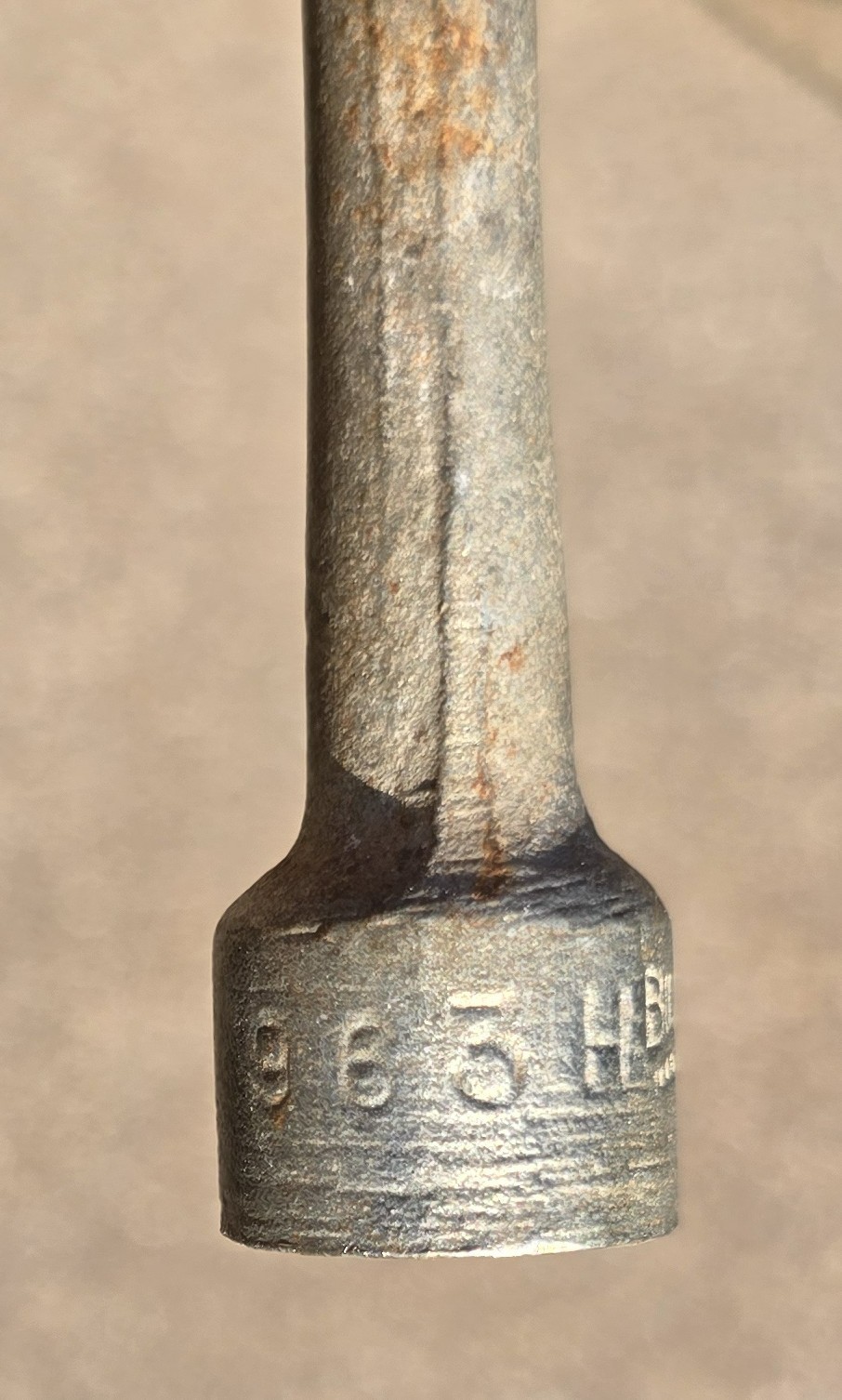 Vintage 963H 3/8 Billings T-Handle Socket Square Business End