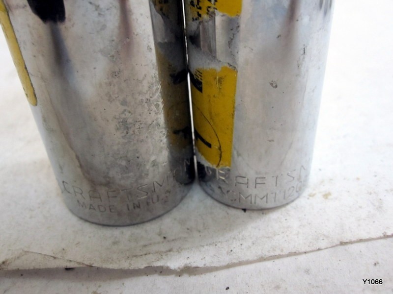 craftsman 7pcs mixed set Sockets with damage see description