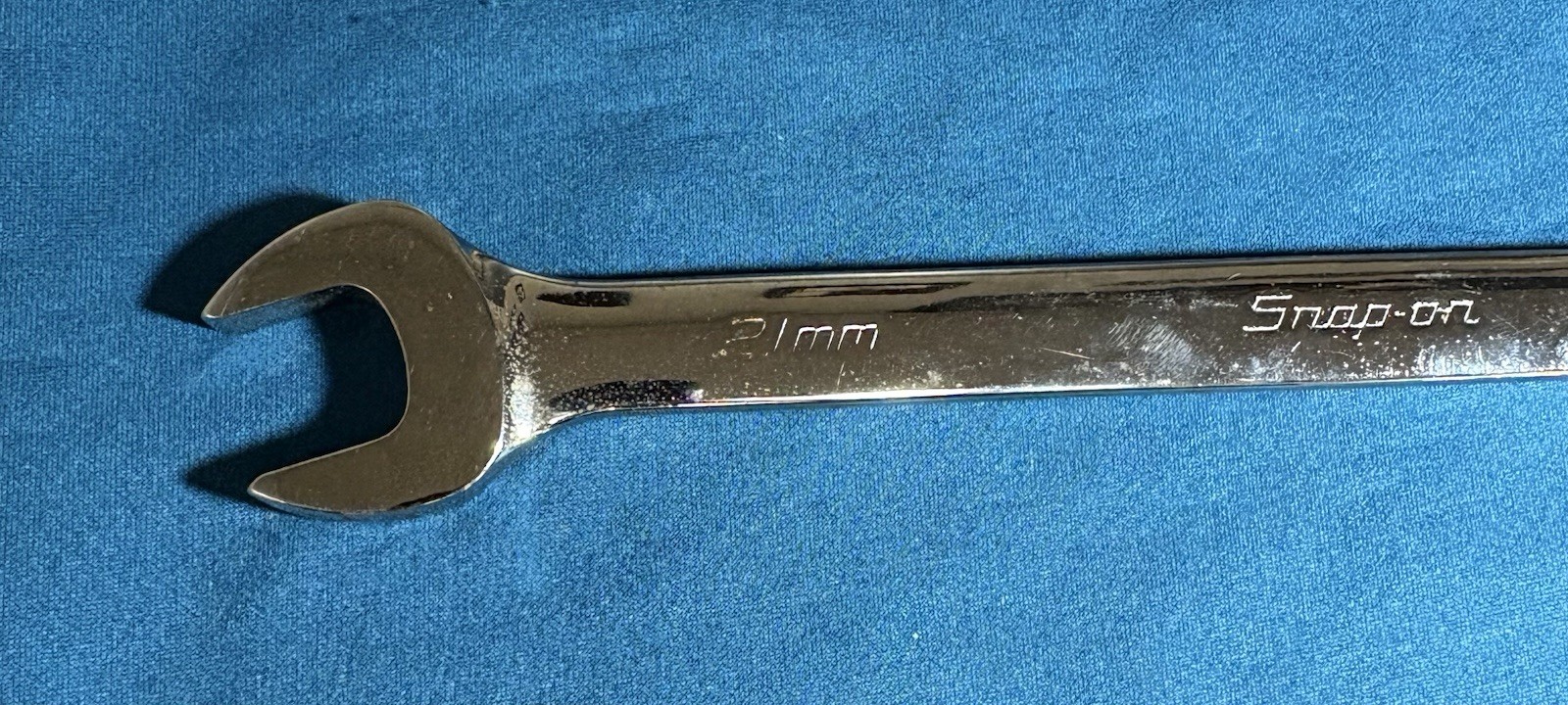 Snap-On ™ Tools USA 21mm Metric Standard 12 Point Chrome Combo Wrench OEXM210B
