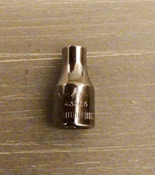 Craftsman USA 4mm Socket 6 Point 1/4″ Drive Inverted G2 43505