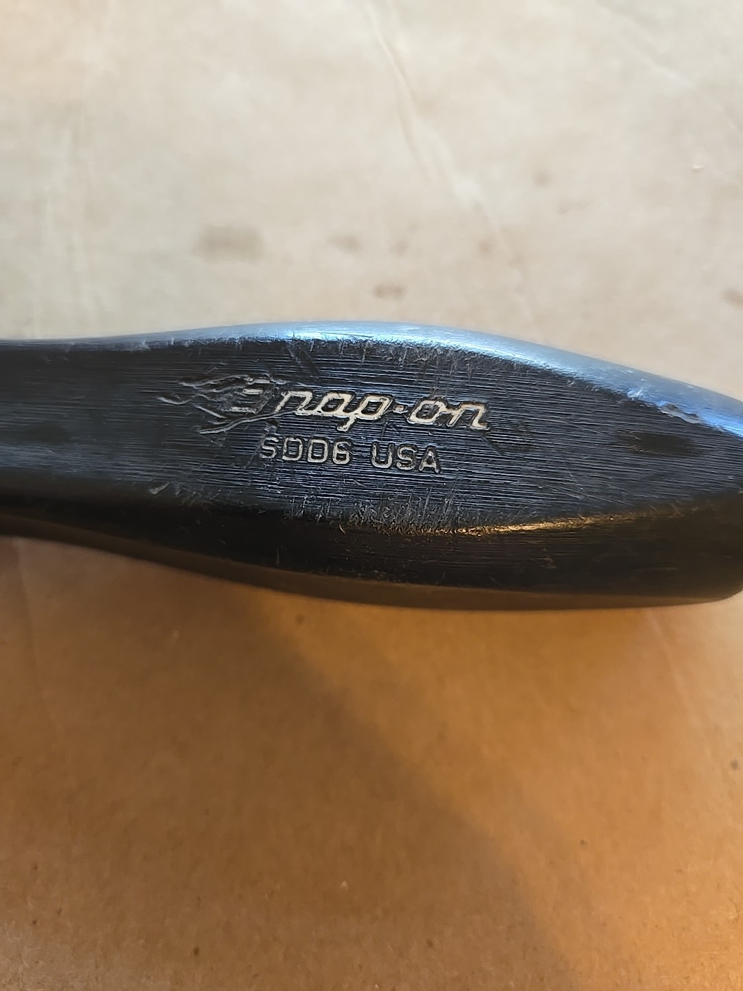 Snap On 5/16″×6″ Blade Screwdriver Black Hard Handle USA SDD6