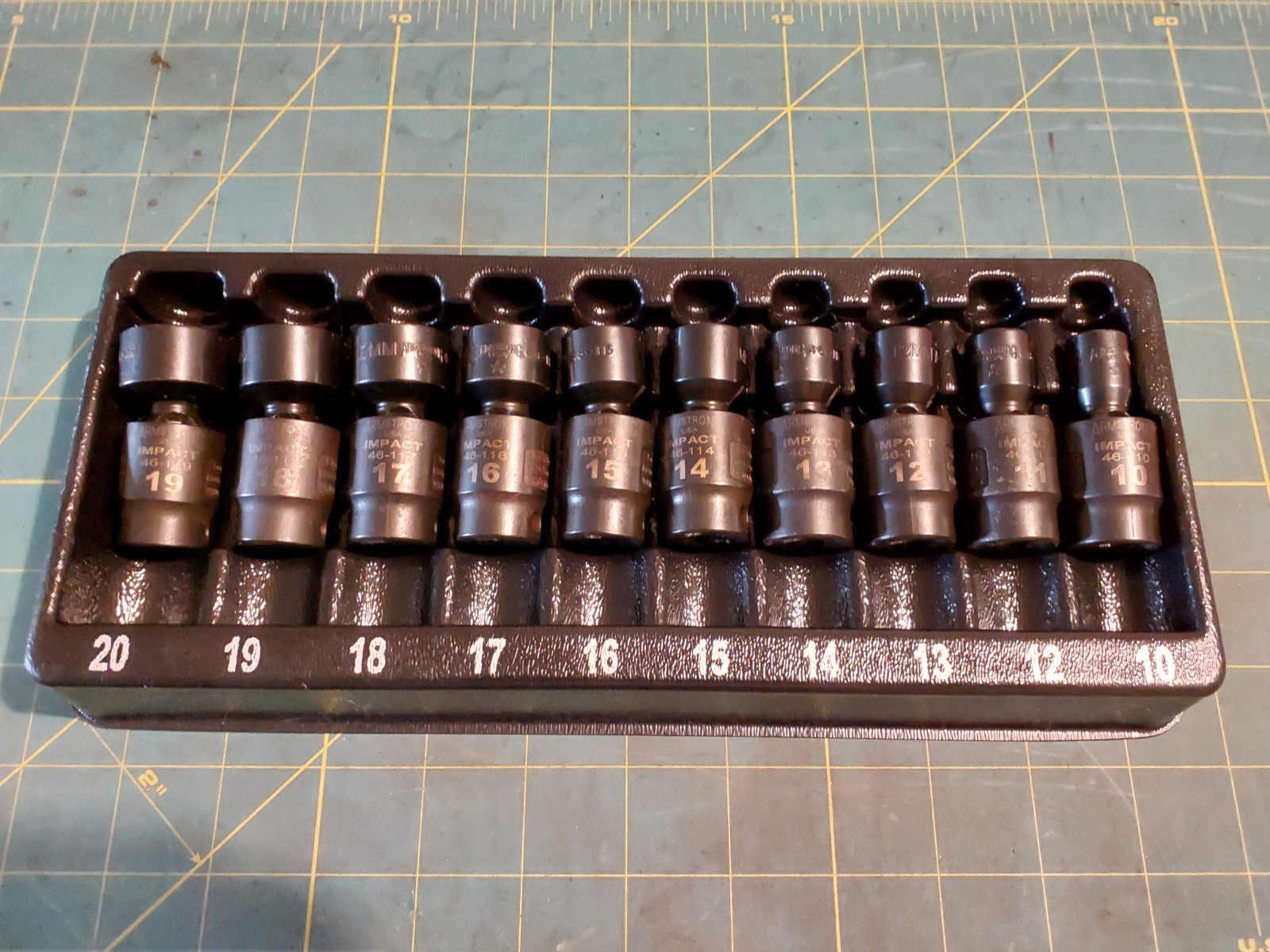Armstrong Usa 3/8″dr Universal Impact Socket Set 10-19mm