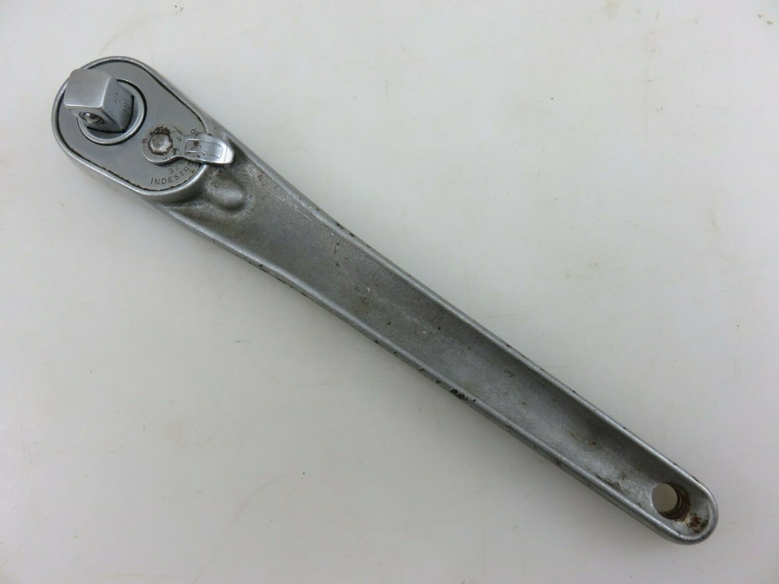 Indestro Super 3202R 1/2″ Dr. Push-Thru Drive Ratchet 9.25″ Long Vintage USA