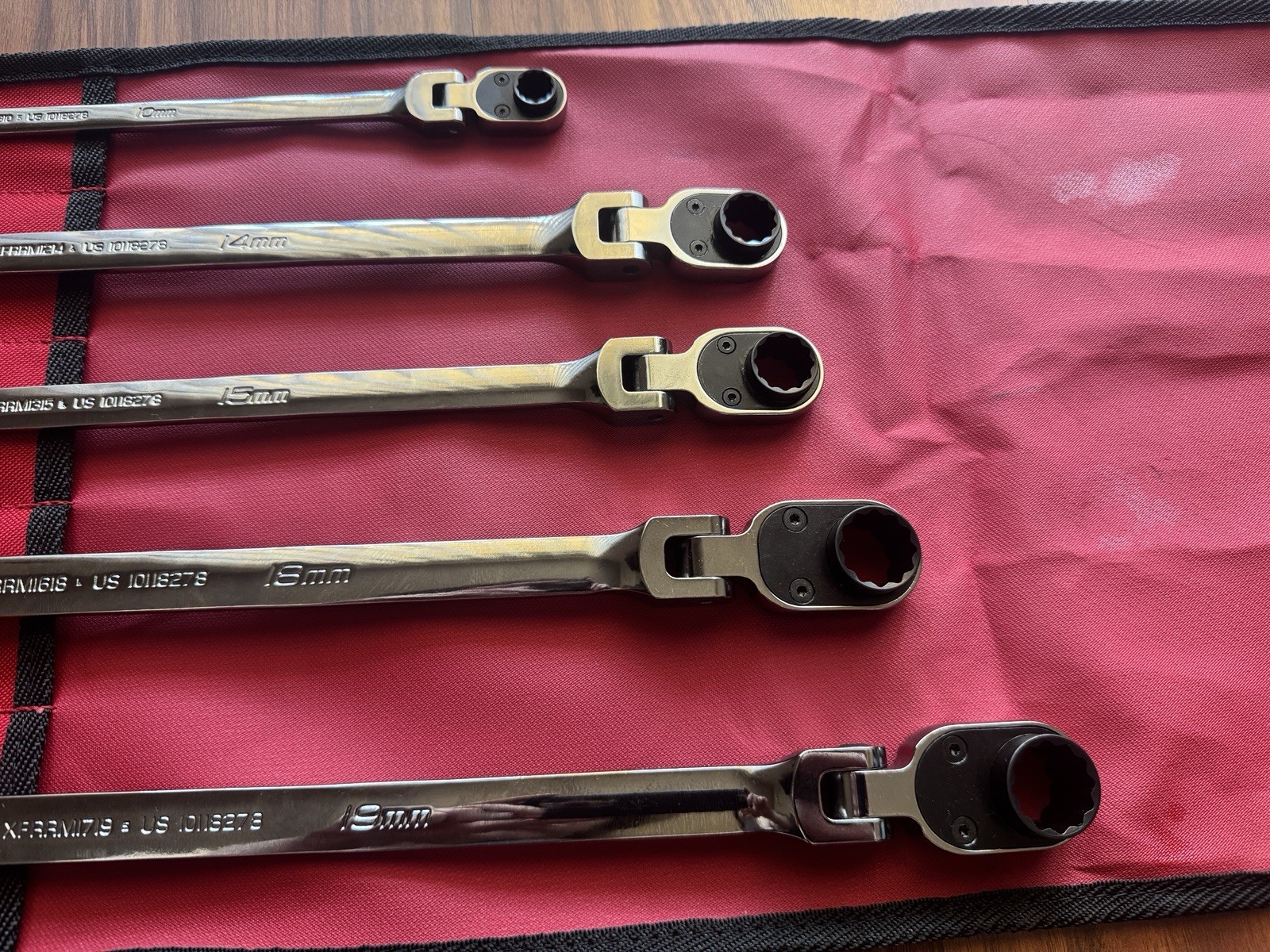 NEW Snap-on™ 5pc Metric Double Flex Reversible Ratcheting Wrench XFRRM705 Unused