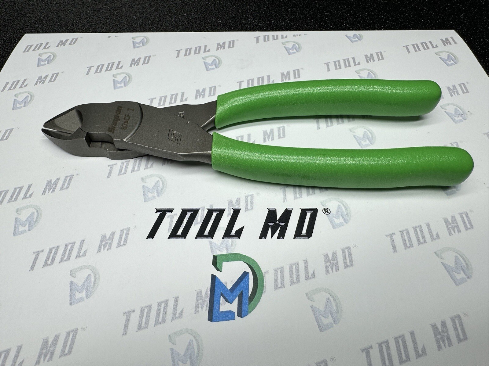 Snap-on Tools USA NEW GREEN Soft Grip 7″ VectorEdge Diagonal Cutter 87ACF