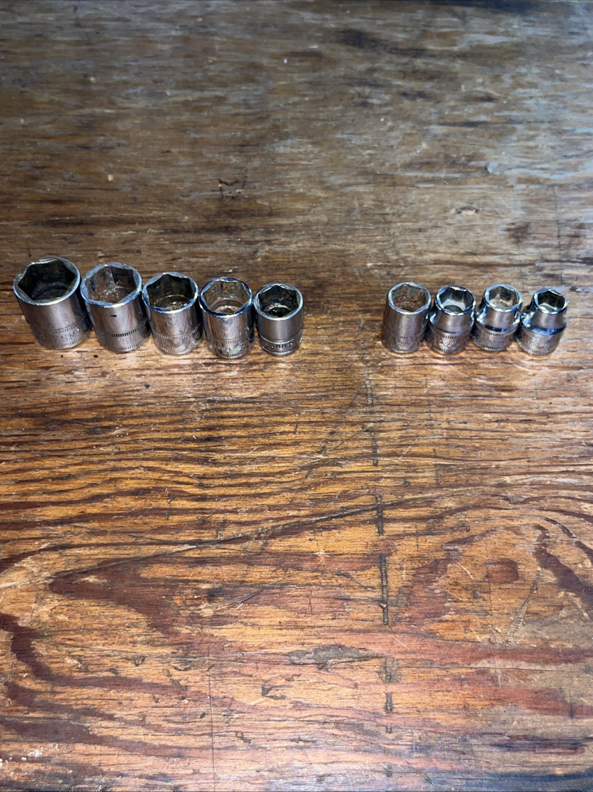 Snap On USA FSM 9 Piece 3/8″ Drive 6pt Metric Shallow Socket Set 9-12, 14-18mm