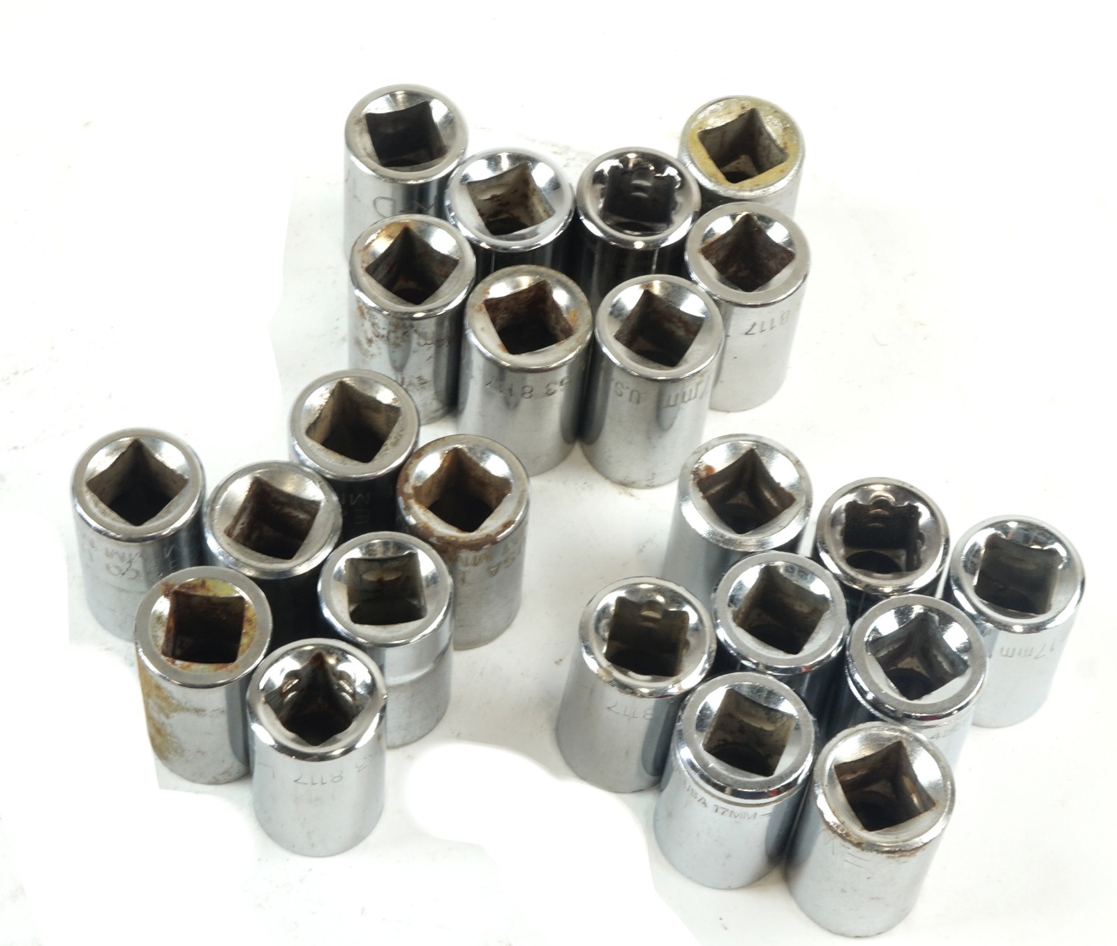 Assorted Brands 17MM Metric Standard Socket 1/2″ Drive KD Proto Craftsman 12 PT