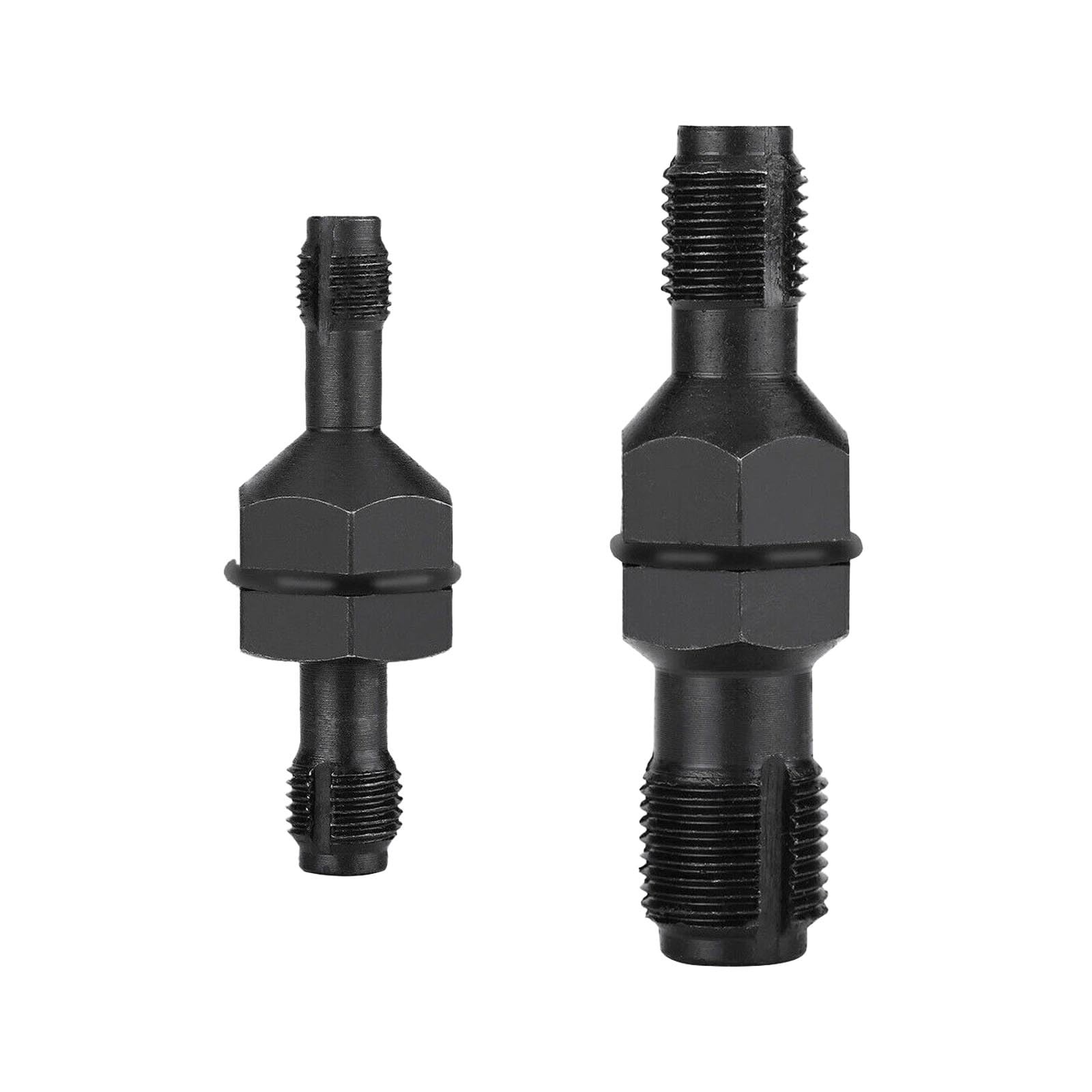 2 Pack Spark Plug Thread Chaser, Black Steel Automotive Tool with 13/16″ Hex…