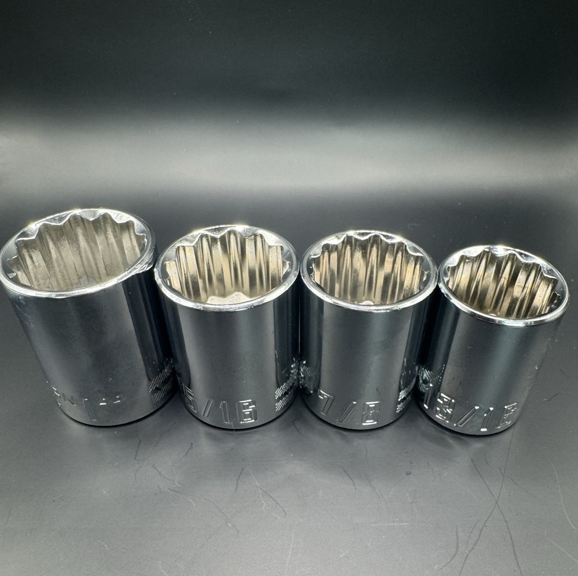 Craftsman 4 piece SAE 1/2″ Drive Shallow 12 Point Socket Set
