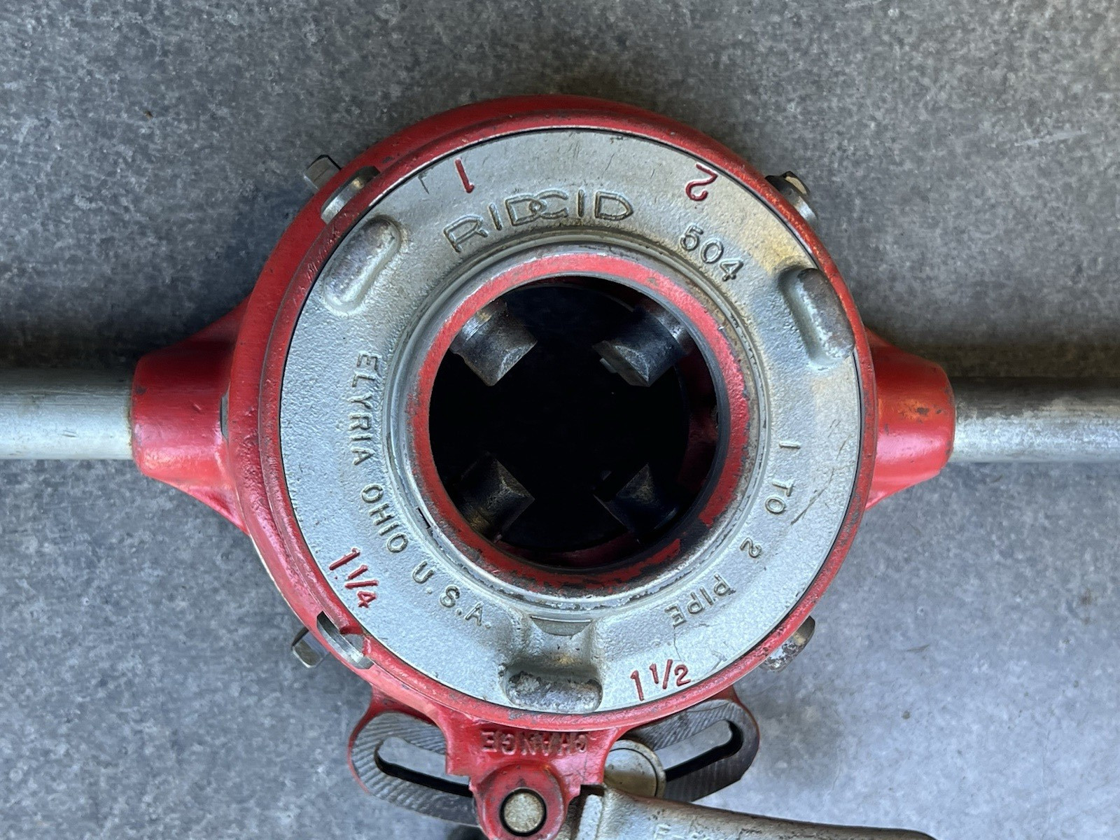 RIDGID 504 Quick Opening 1″ – 2″ NPT Manual Pipe Threading Threader Die Tool USA