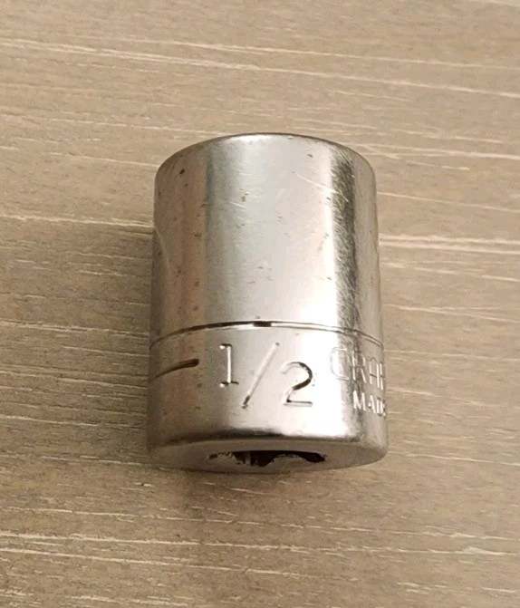 Craftsman USA 1/2″ Socket 6 Point 1/4″ Drive V 43499 (Double Ring)