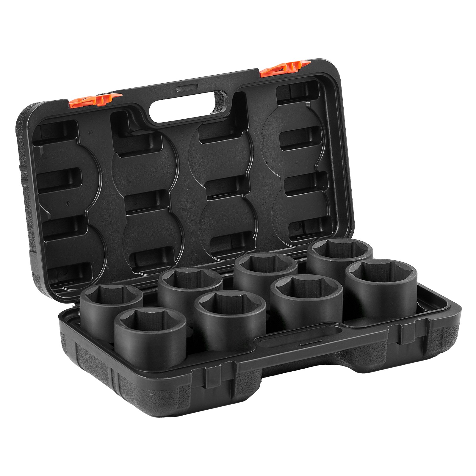 Uimoso 8PCS 3/4″ Drive 6-Point SAE Axle Nut Impact Socket Set