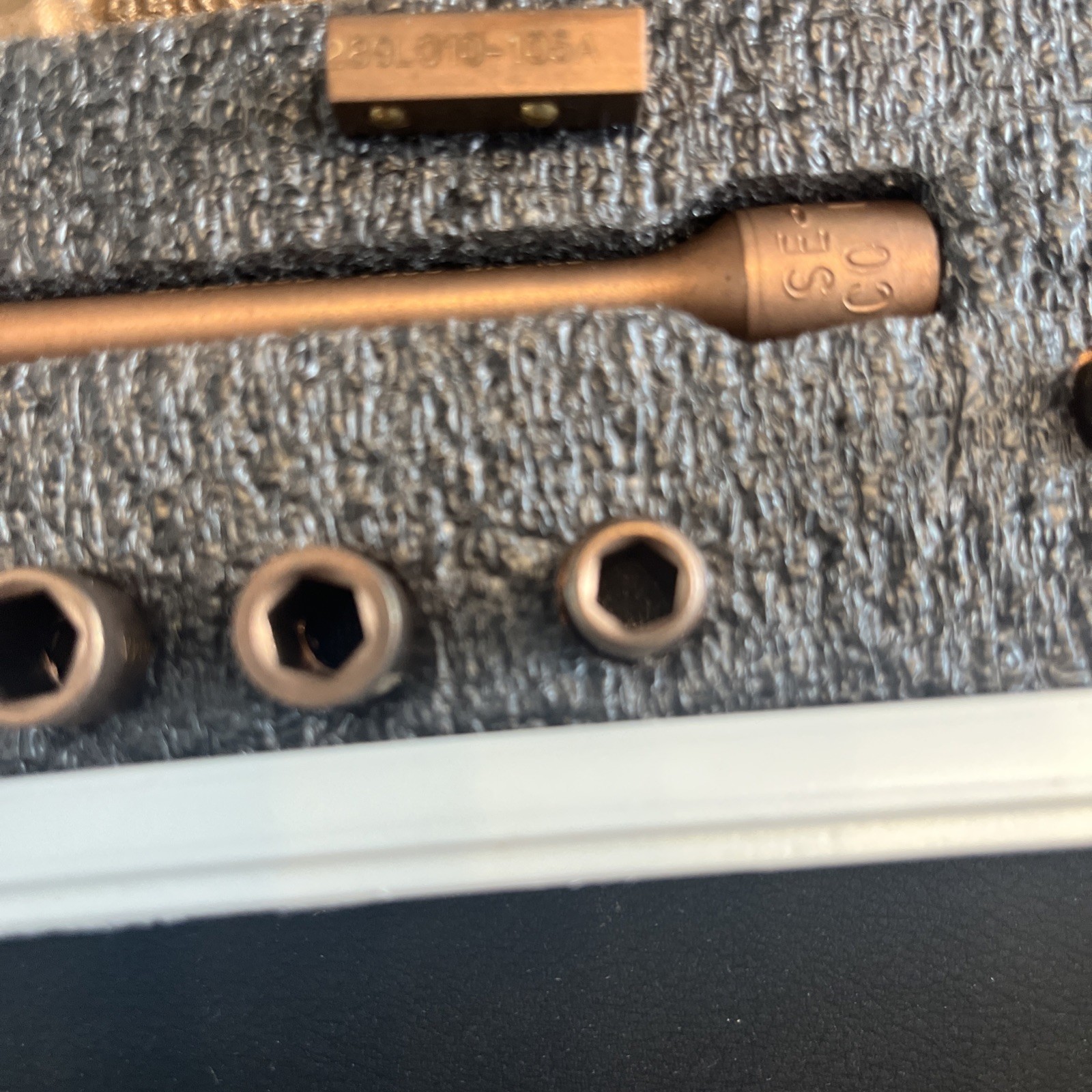 Berylco 1/4” Drive Beryllium Copper Non-Sparking Socket Set 3/16”–7/16”
