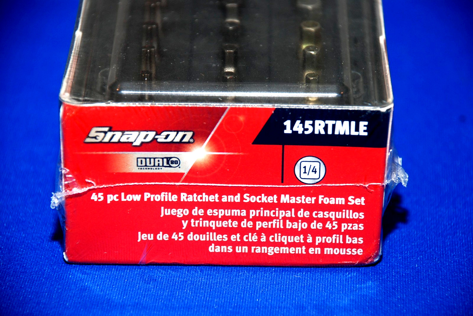 Snap-on NEW 45 Pc 1/4″ Drive Low-Profile Ratchet/Flank Drive Socket Master Set