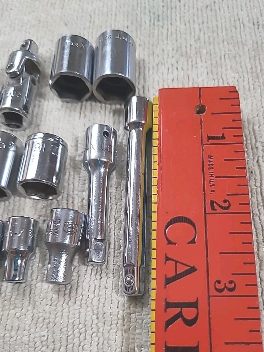 Craftsman Ratchet, Sockets 1/4″ Drive 43186 Tool Lot Par-x, Wright Etc