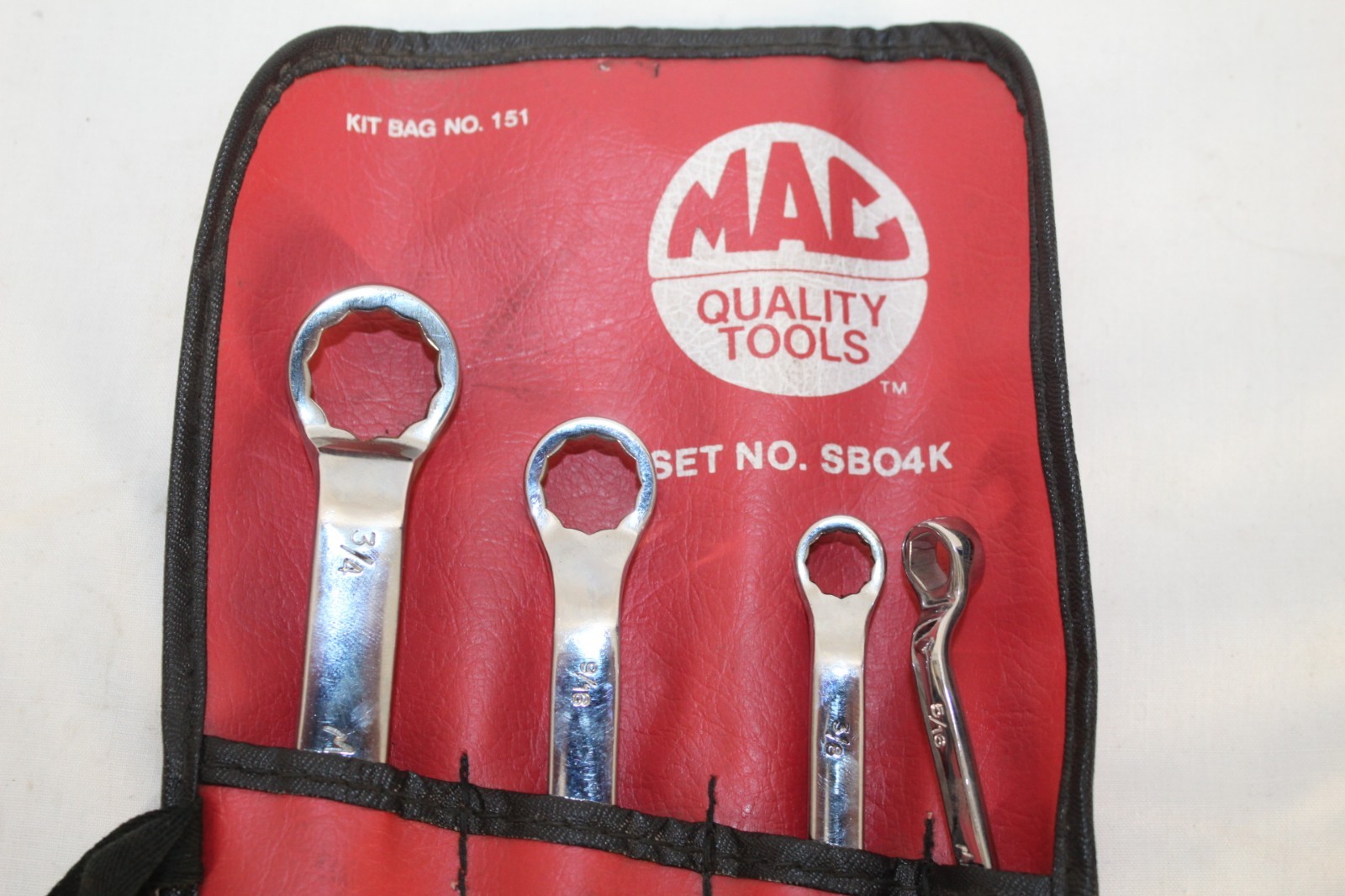 MAC Tools SAE Offset 12 point Box End Wrench Set w/ Pouch, 1/4″ thru 3/4″
