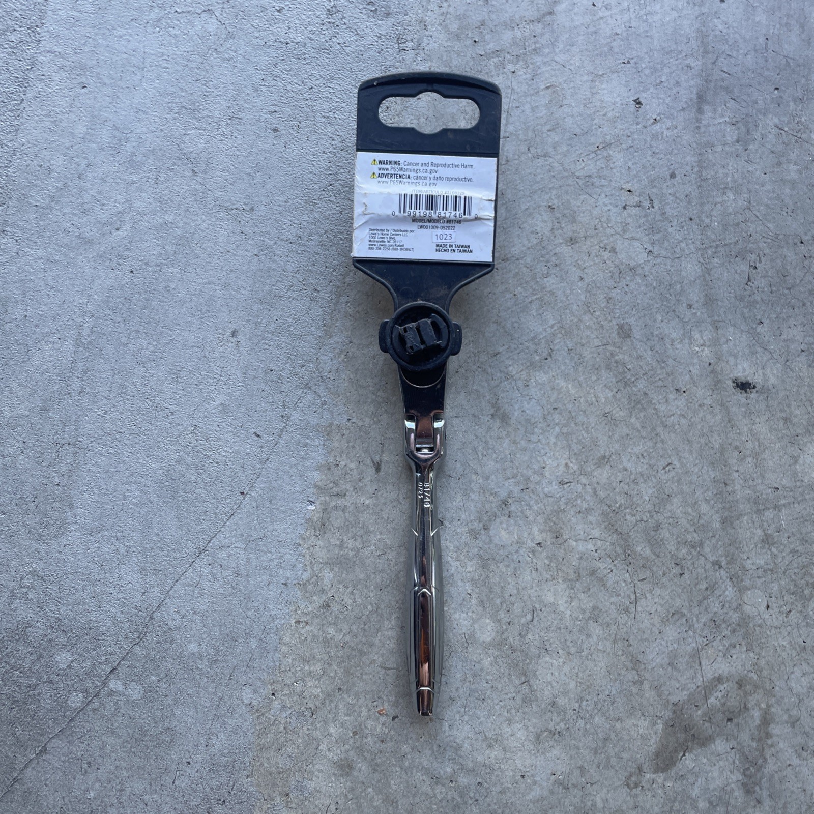 New Kobalt 1/4” Drive Flex Head Pro 90 Ratchet!! 81746 ~ 3108329