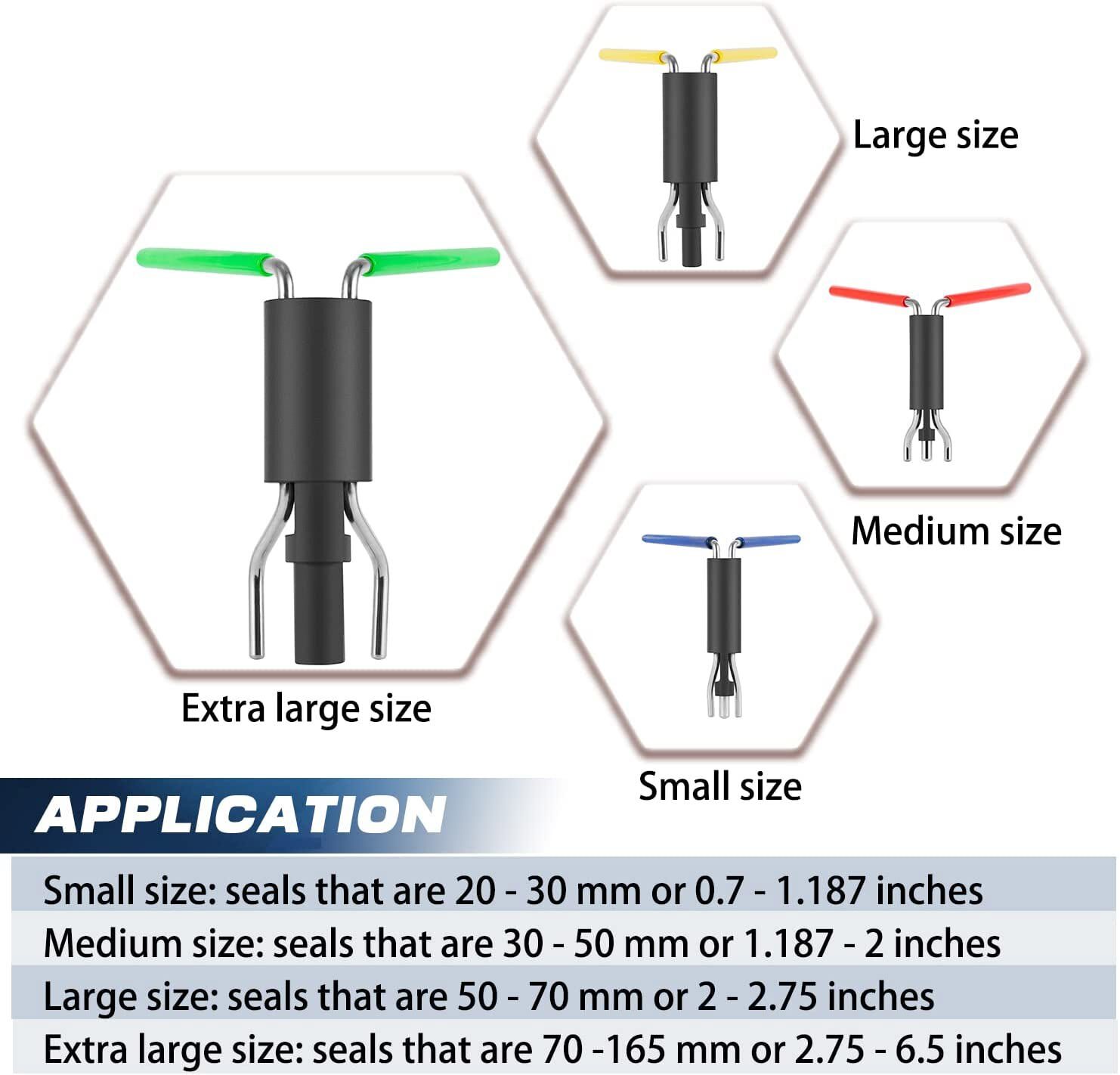 Hydraulic Seal Installation Tool Set, Hydraulic Cylinder Seal Twistor Kit (6pcs)