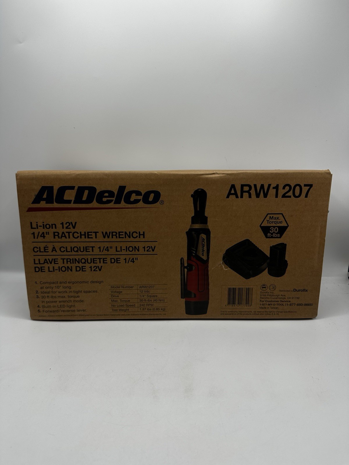 ACDelco ARW1207 Li-ion 12V 1/4″ Ratchet Wrench *NEW*