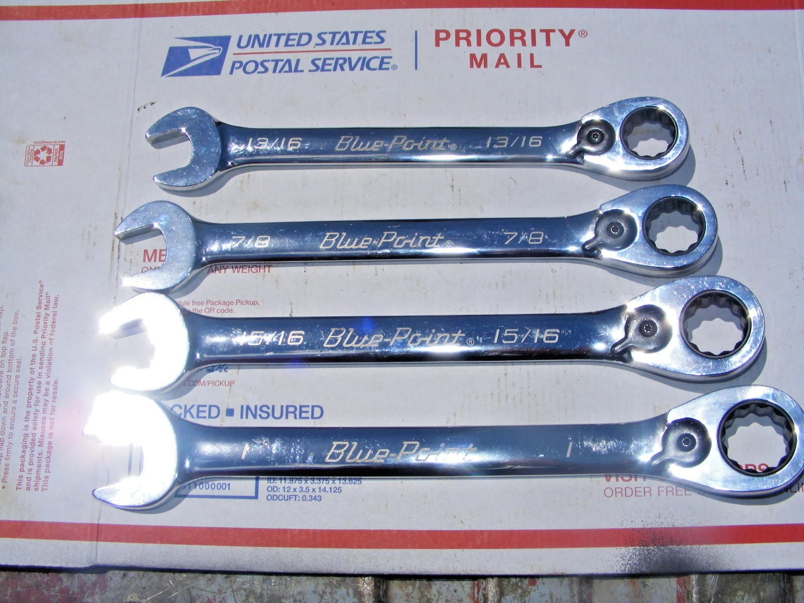 blue point ratcheting wrench set sae