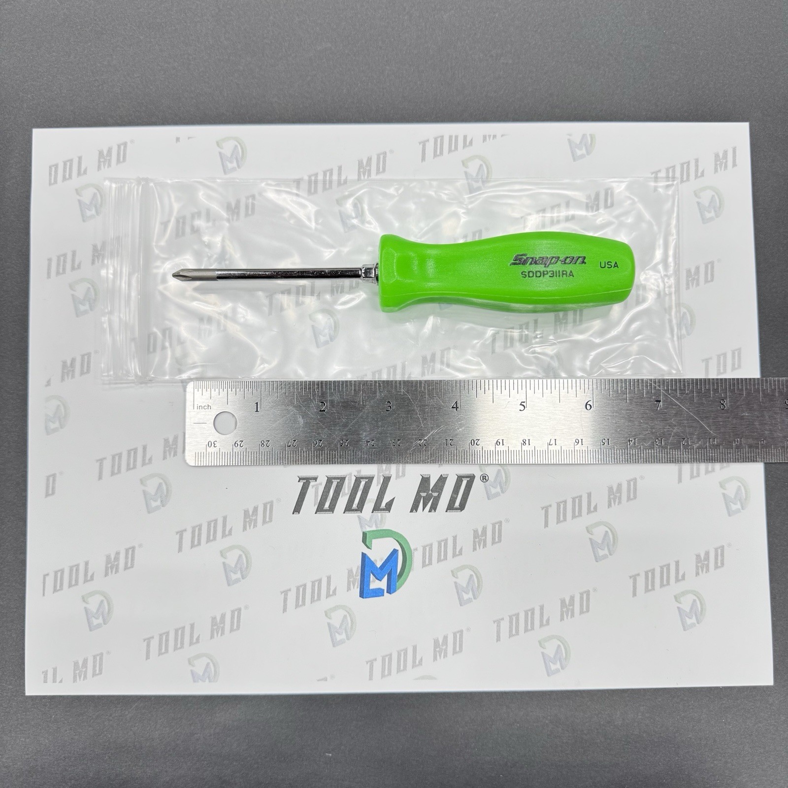 Snap-on Tools USA NEW GREEN #1 Phillips Hard Handle Screwdriver SDDP31IRAG