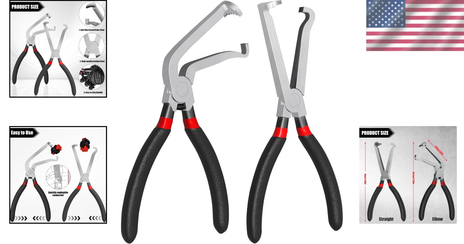 37960 & 37980 Electrical Disconnect Pliers New 2PACK Automotive Tools