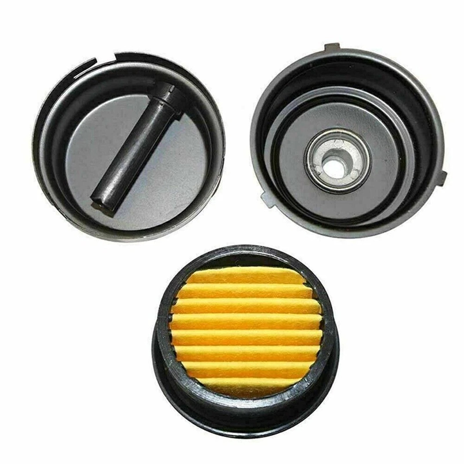 2-Pack 1/2″ NPT Air Compressor Silencer Filter 20mm Metal Noise Muffler Intake