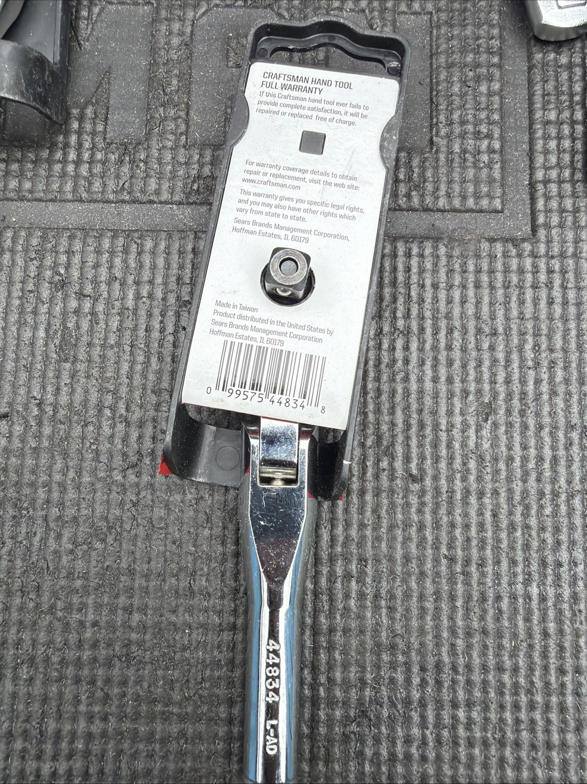 Sears Craftsman Nos 3/8” Drive Stubby Flex Head Ratchet 44834 Full Polish Import