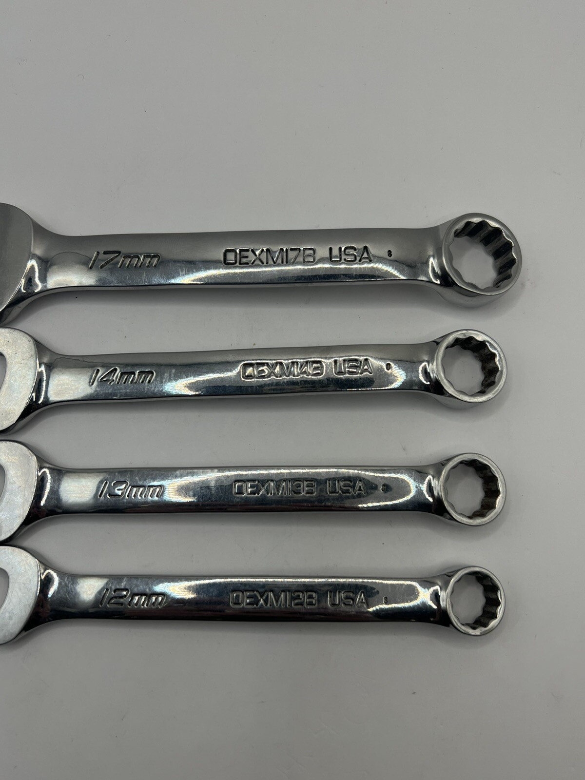 SNAP ON OEXM 4pc 17mm 14mm 13mm 12mm METRIC WRENCH SET